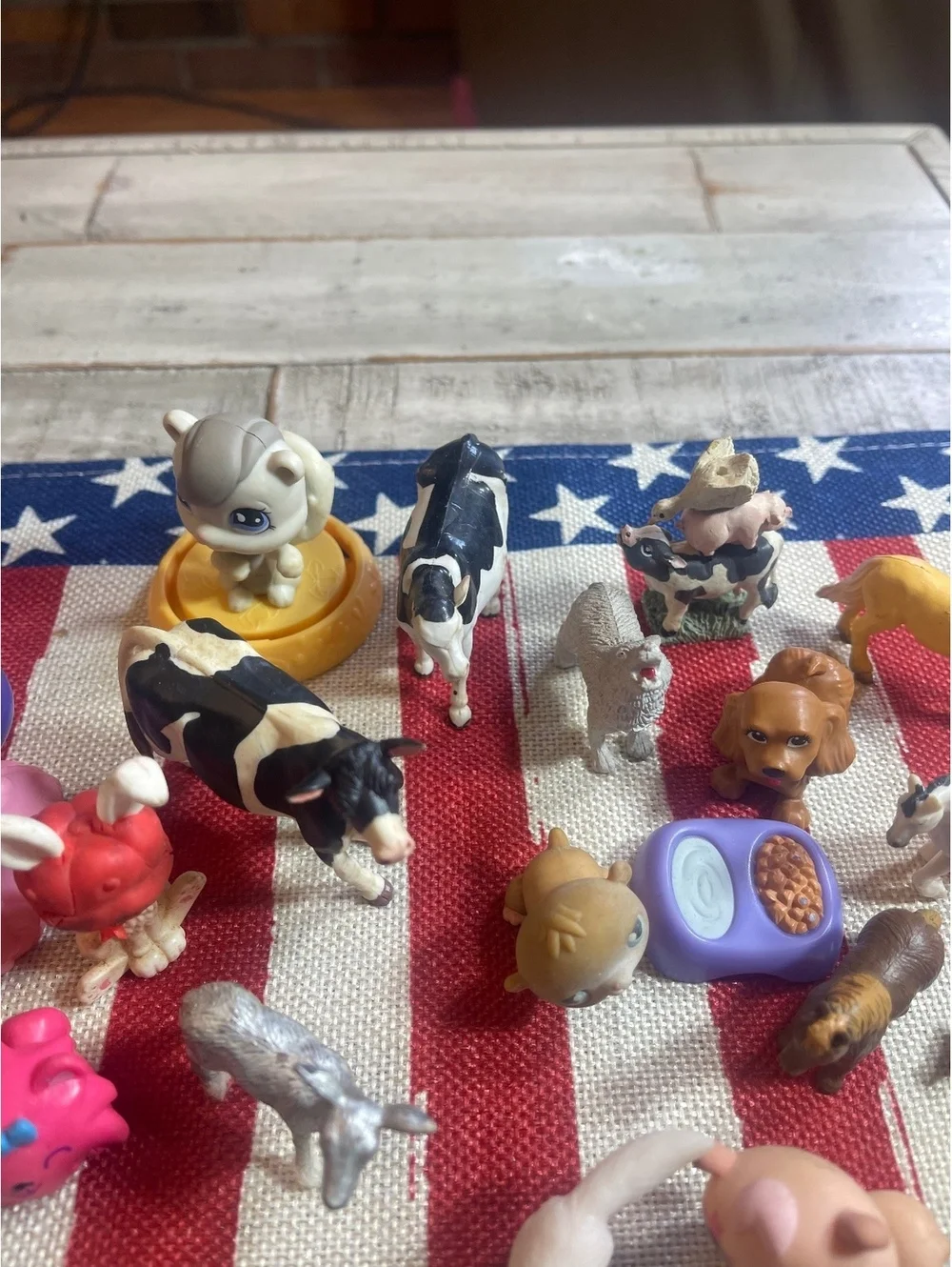 Mixed Animal Figurine Toy Lot - Various Small Plastic Figures